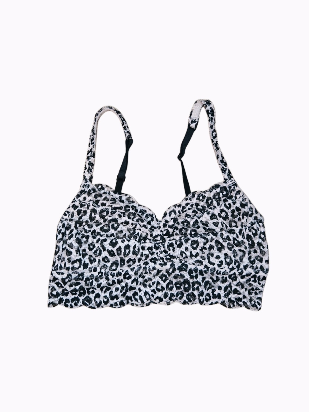 VS Pink Leopard Print Lace Bralette !
